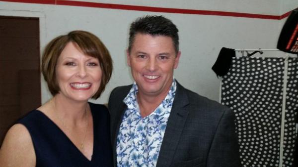 Karina with her husband, Brian
